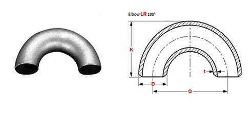 180 Degree Elbow Dimensions