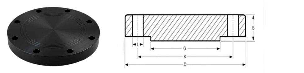 Carbon Steel Blind Flange Dimensions