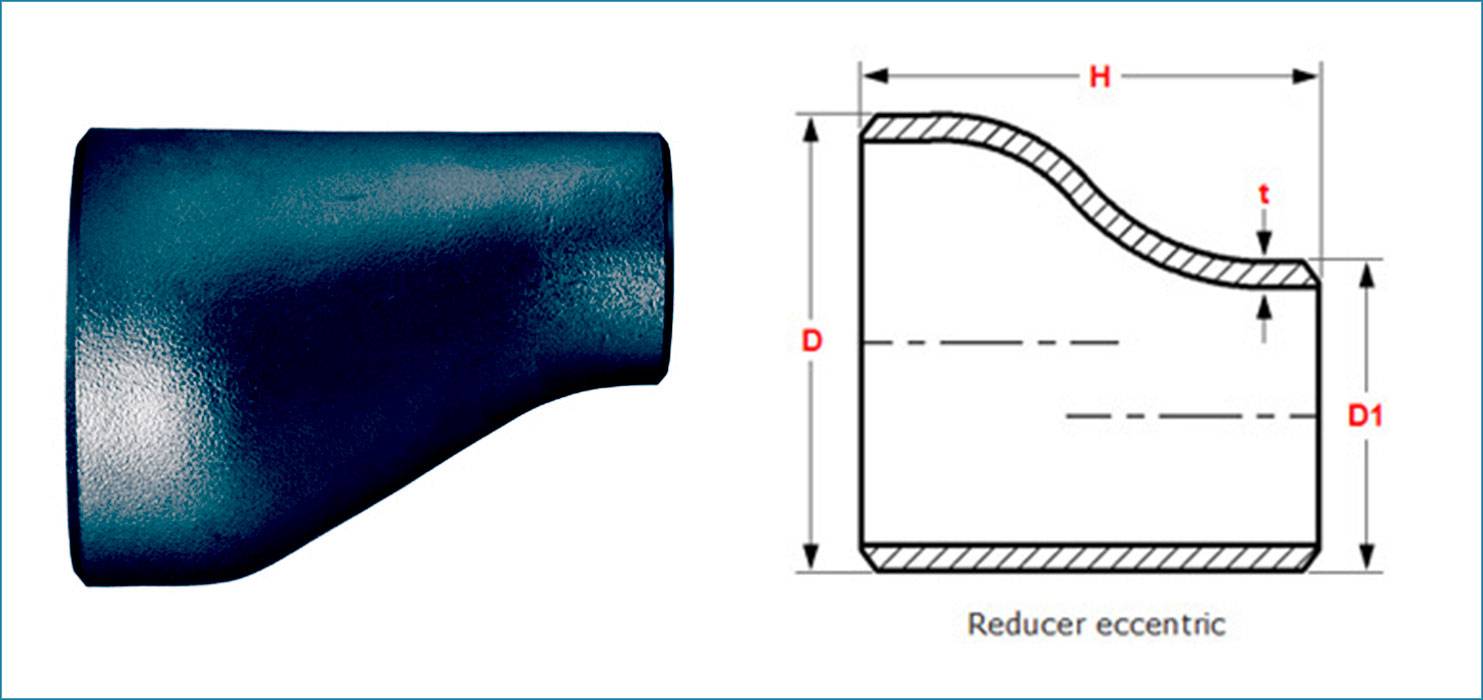 CS Eccentric Reducer Dimensions