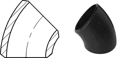 Carbon Steel 45 Deg Elbow Short Radius Schedule 