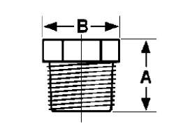 Hex Head Plug Weight Chart