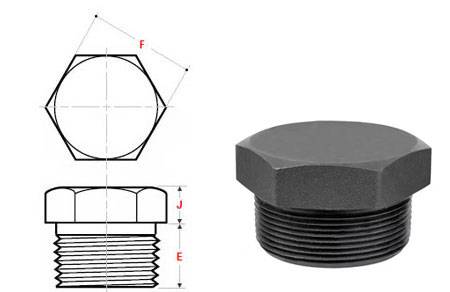 Hex Head Plug Dimensions