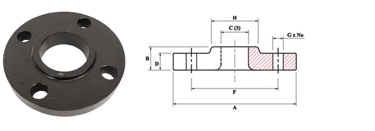 Carbon Steel Slip On Flange Dimensions