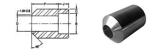 Socket Weld Boss Dimensions