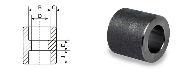 Socket Weld Coupling Dimensions