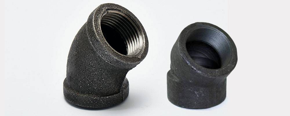 Carbon Steel 45 Deg Threaded Elbow