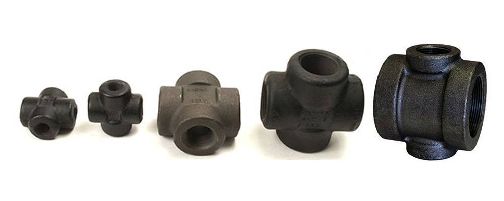 Carbon Steel Threaded Unequal Cross
